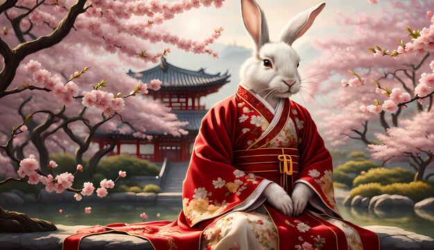 Le lapin de la nouvelle année chinoise Les signes du zodiaque du lapin du nouveau an chinois