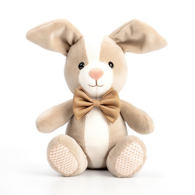 Un lapin en peluche apporte la joie de Pâques