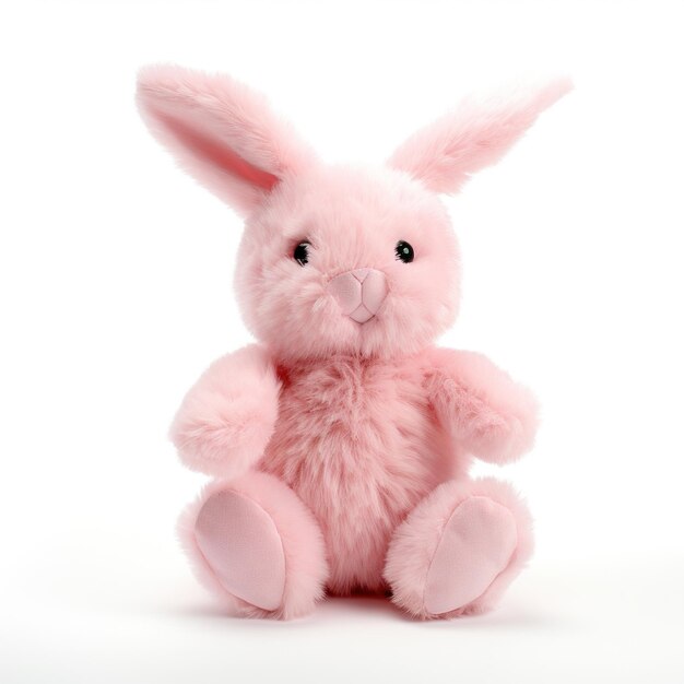 Un lapin en peluche apporte la joie de Pâques