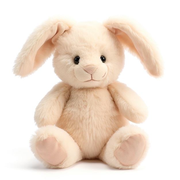 Un lapin en peluche apporte la joie de Pâques