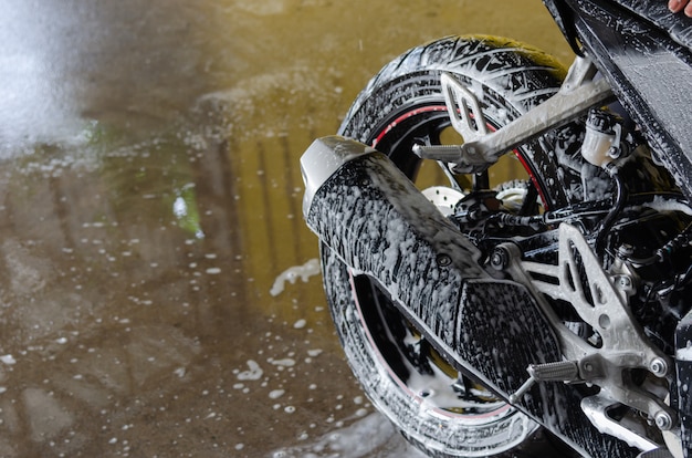 Lavage de moto