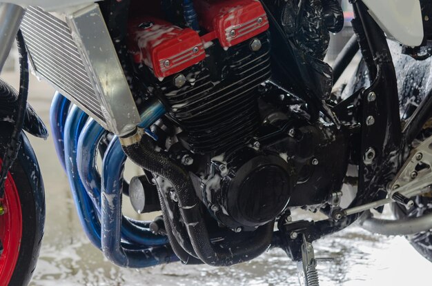 Lavage de moto