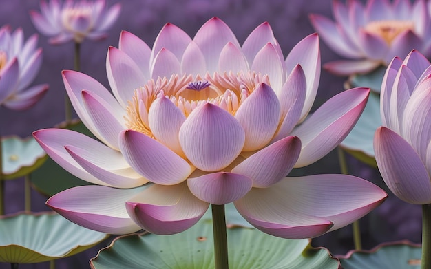La lavande esthétique La fleur de lotus