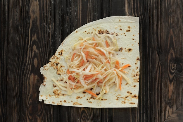 Lavash et chou pour faire du Shawarma maison.