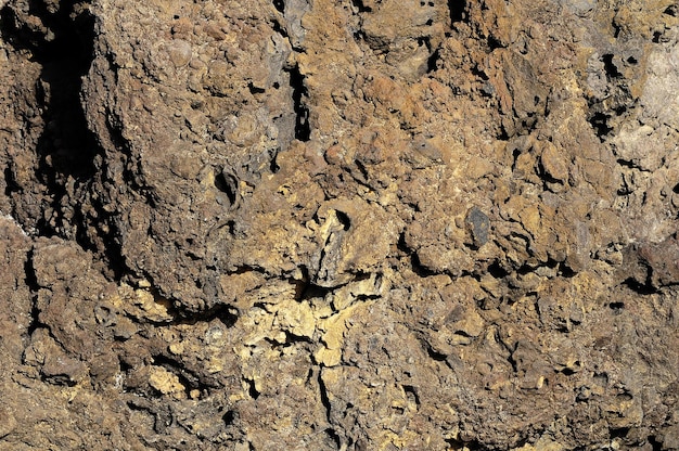 Lave durcie de la texture de la pierre à Tenerife Volcanic Canary Island