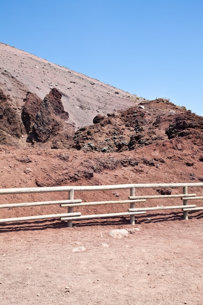 Lave Volcanique Froide Dans Le Cratère Du Vésuve - Naples - Italie