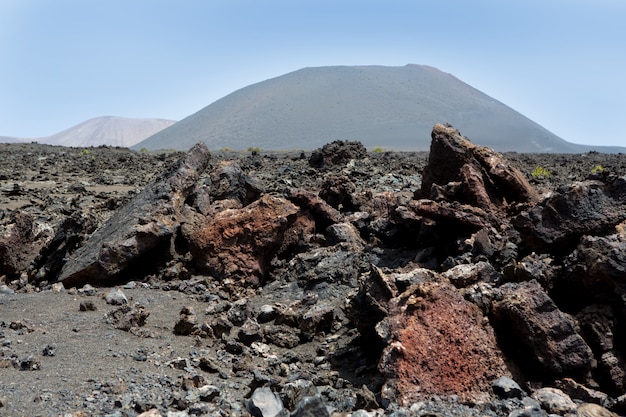 Lave volcanique de Lanzarote Timanfaya Fire Mountains