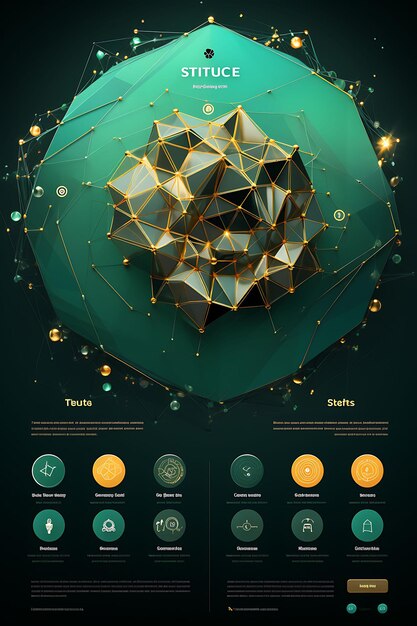 Photo layout crypto staking pool site web avec staking et récompense axée sur dec figma concept banner poster