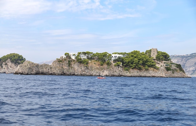 Île de côte d'Amalfi Naples Italie