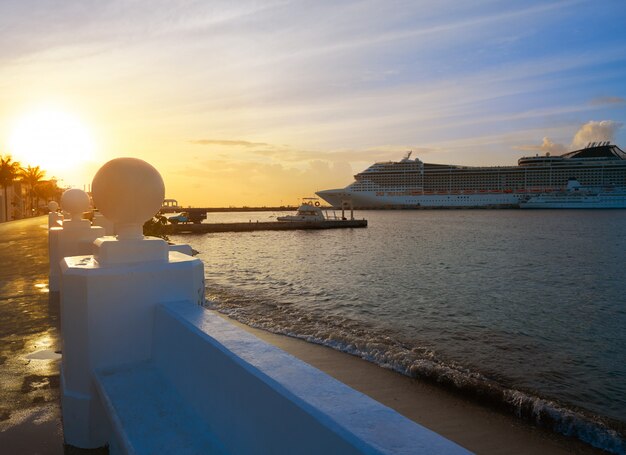 Île de Cozumel sur la Riviera Maya au Mexique