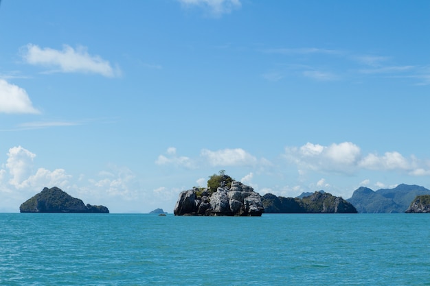 Île tropicale. Paysage de Samui, Thaïlande