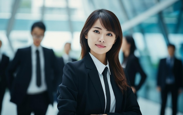 Leadership pionnier femme asiatique PDG IA générative