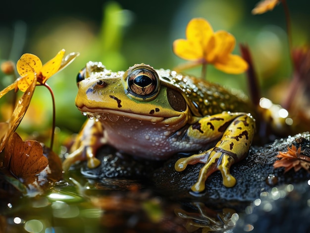 Leaping Life L'existence enchanteresse d'une grenouille au cœur tranquille de la nature sauvage