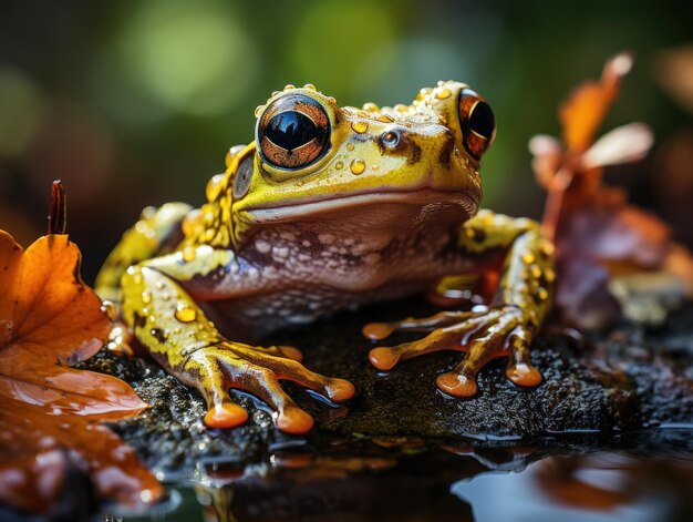 Leaping Life L'existence enchanteresse d'une grenouille au cœur tranquille de la nature sauvage