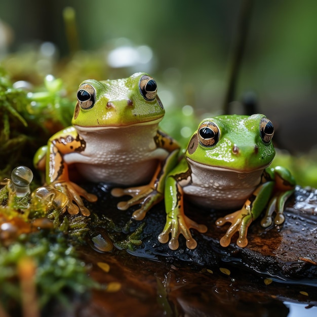 Leaping Life : L'existence enchanteresse d'une grenouille au cœur tranquille de la nature sauvage.