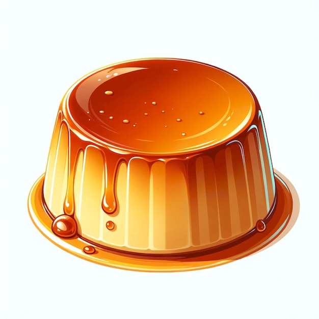 Photo leche flan illustration de la nourriture typique philippine