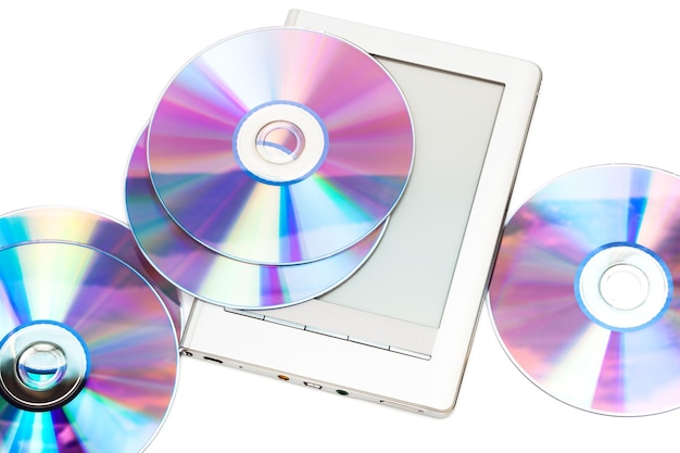 Photo lecteur et disques cd