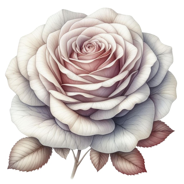 Élégance de la rose à l'aquarelle Clipart