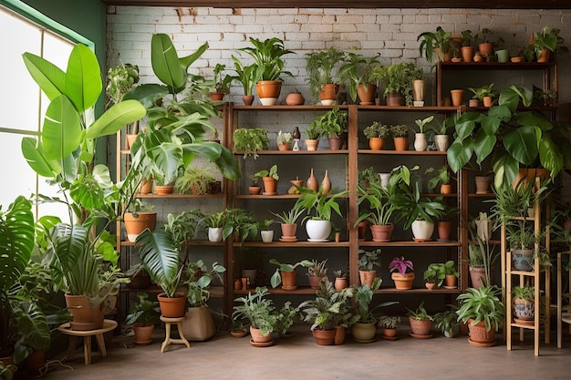 Les légendes luxuriantes des plantes d'intérieur