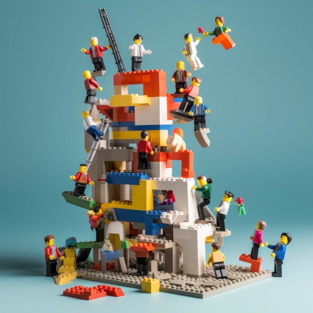 legos et travail d'équipe