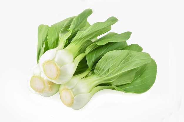 Légume Bok choy isolé sur le fond blanc