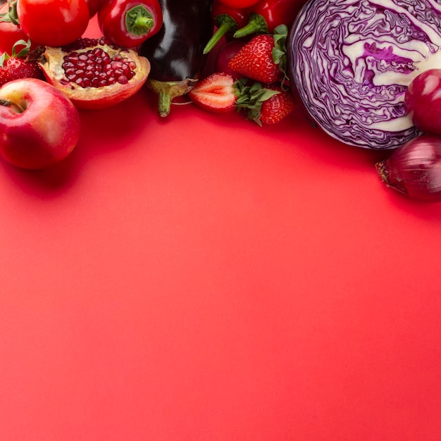 Légumes à Angle élevé Avec Espace De Copie