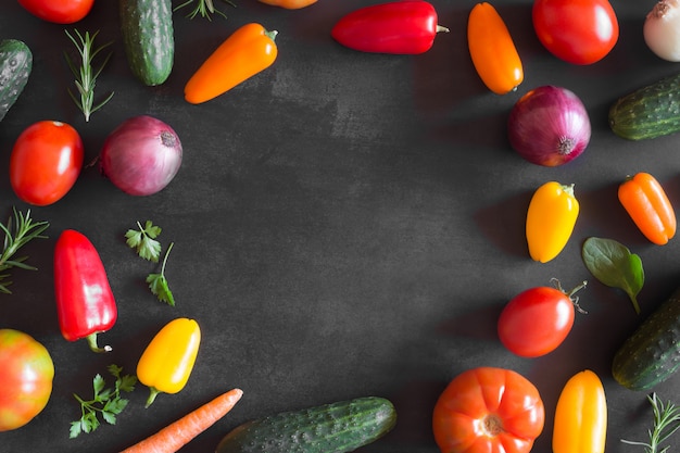 Photo légumes biologiques frais