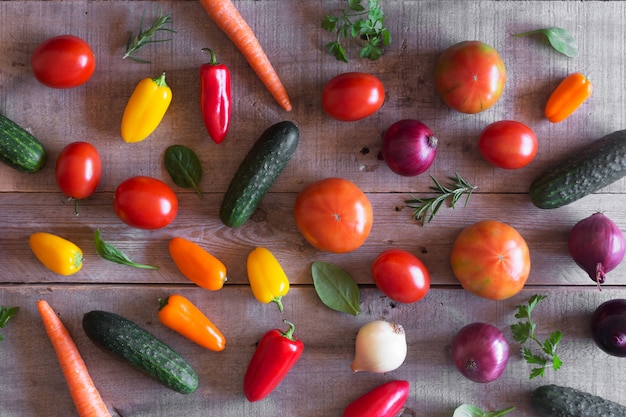 Légumes biologiques frais