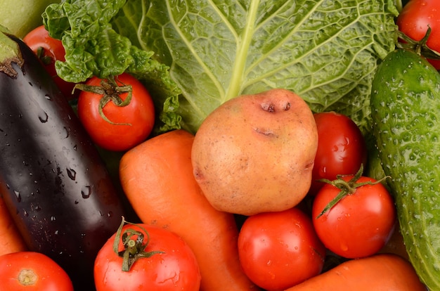 Légumes bouchent détail isolé