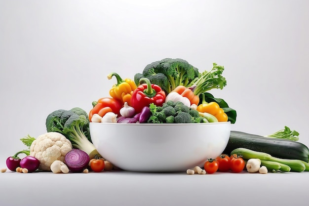 Les légumes colorés isolés pour la santé