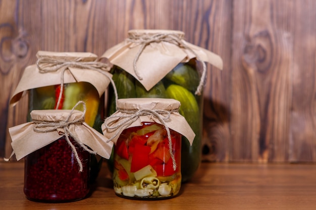 Légumes confits sur bois