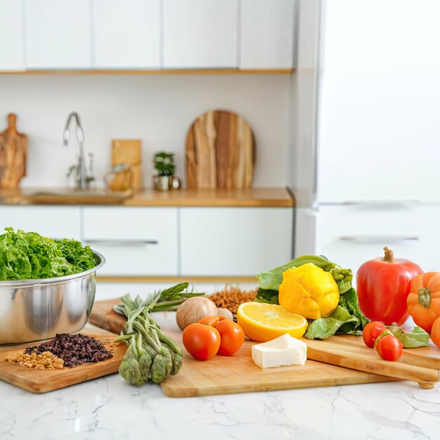 Photo des légumes dans la cuisine