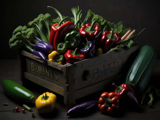 des légumes dans un panier