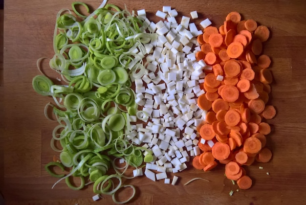 Photo légumes avec drapeau irlandais