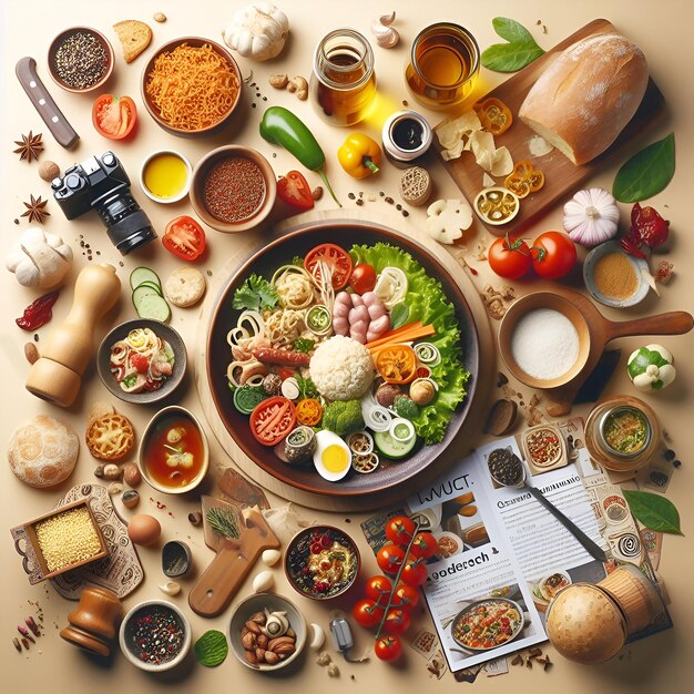 Photo légumes de fond ai générés