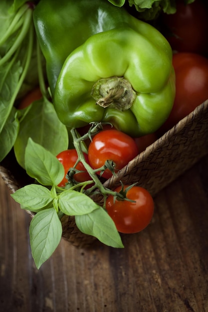 Légumes frais et organiques