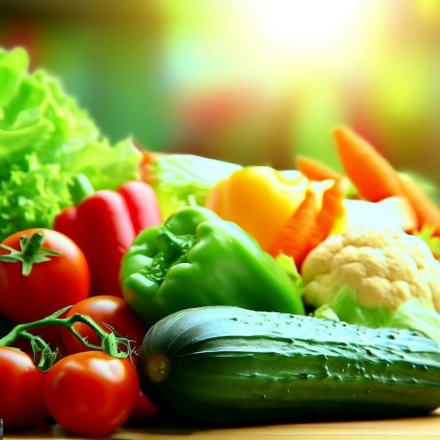 Légumes frais sur table par Ai