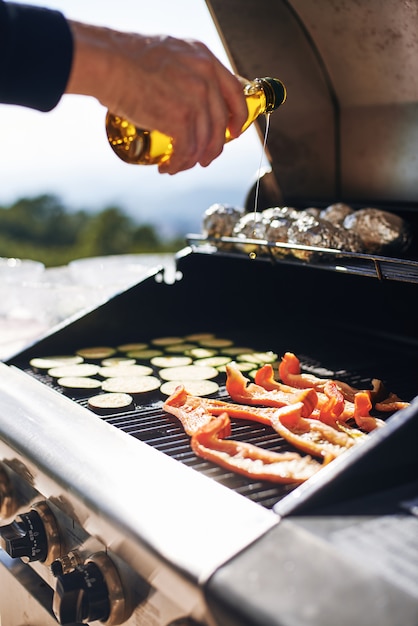 Légumes grillades en été