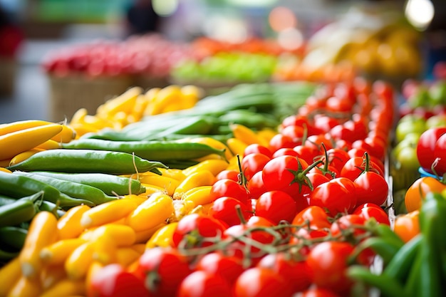 légumes sur le marché Génératif Ai