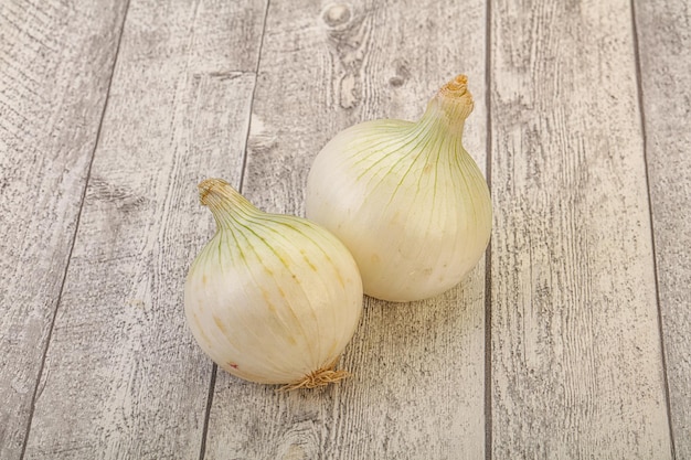 Légumes mûrs blancs d'oignon doux