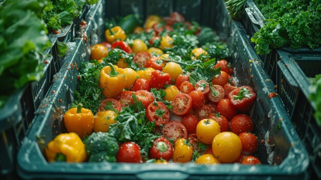 Les légumes pourris sont utilisés comme engrais.