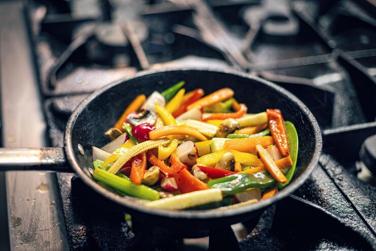 Photo légumes rôtis sains