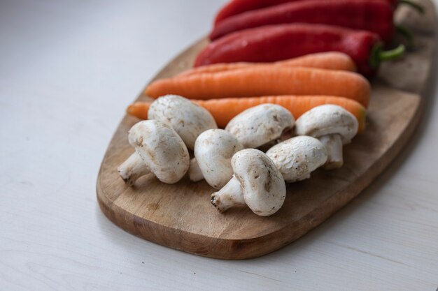 Légumes sains dans la cuisine