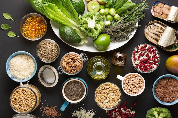 Photo légumes sur table en bois