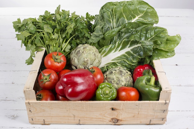 Légumes sur table