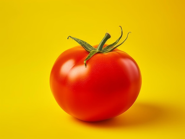 Légumes tomates isolés sur jaune