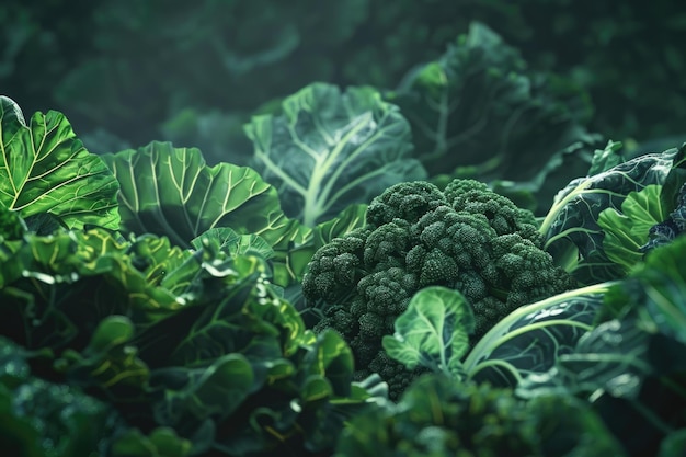 Les légumes verts symbolisent une alimentation saine pour la santé générale.