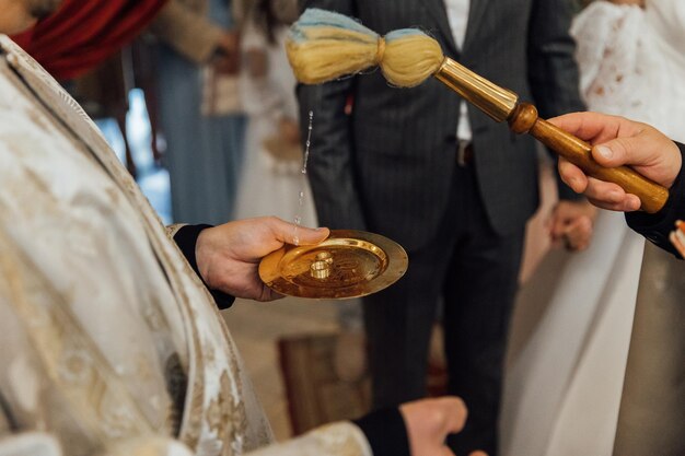 Leipzig Allemagne 22 juillet 2019 Église décorée pour une cérémonie de mariage