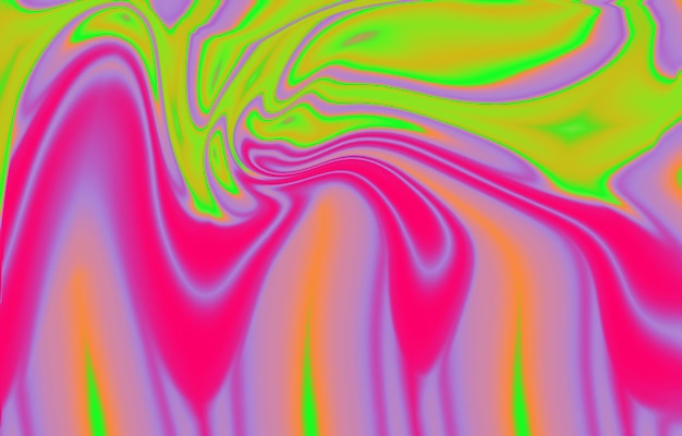 Élément graphique moderne abstrait Formes colorées dynamiques et vagues Bannière abstraite dégradée