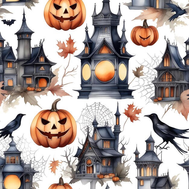 Éléments et modèles de conception d'Halloween pour les célébrations festives